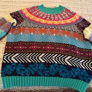 Beautiful cozy sweater from Anthropologie for winter.